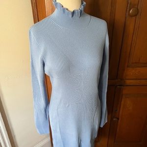 Supersculpt ruffleneck mini sweater-dress For Women